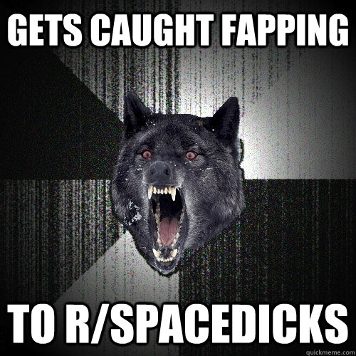 gets caught fapping to r/spacedicks  Insanity Wolf