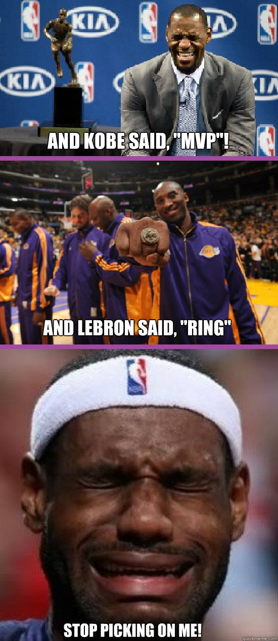 And KObe said, 