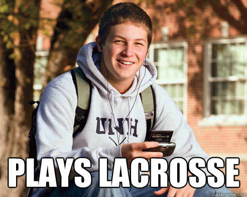  Plays Lacrosse  College Freshman