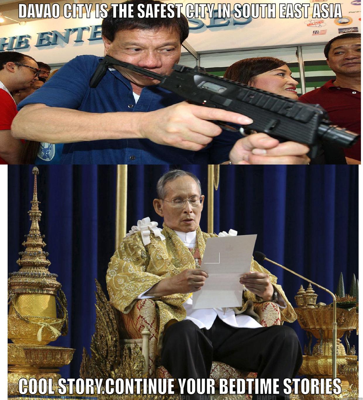DAVAO CITY IS THE SAFEST CITY IN SOUTH EAST ASIA COOL STORY.CONTINUE YOUR BEDTIME STORIES Misc