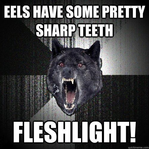 eels have some pretty sharp teeth fleshlight! - eels have some pretty sharp teeth fleshlight!  Insanity Wolf