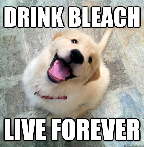 DRINK BLEACH LIVE FOREVER - DRINK BLEACH LIVE FOREVER  Actual Puppy