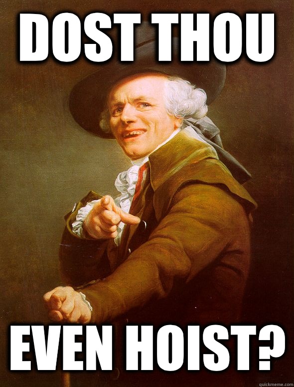 Dost thou Even hoist?  Joseph Ducreux