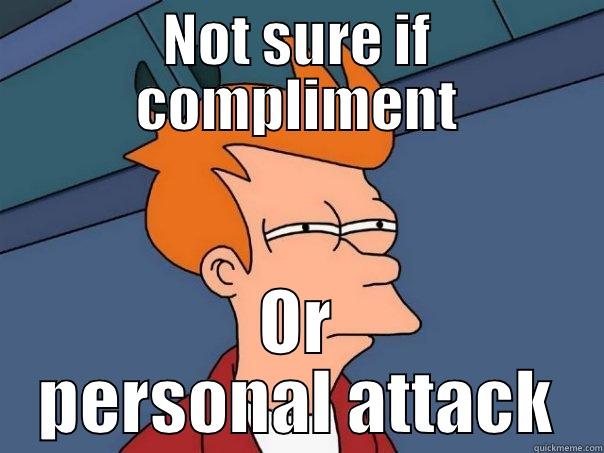 NOT SURE IF COMPLIMENT OR PERSONAL ATTACK Futurama Fry