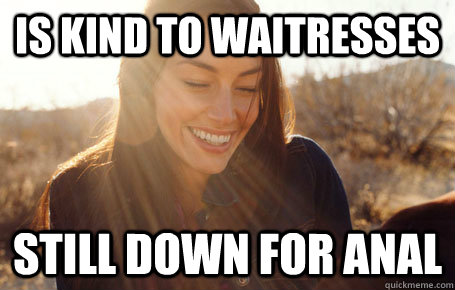 is kind to waitresses still down for anal  Awesome Girlfriend Alice