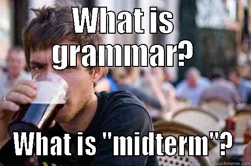 WHAT IS GRAMMAR? WHAT IS 