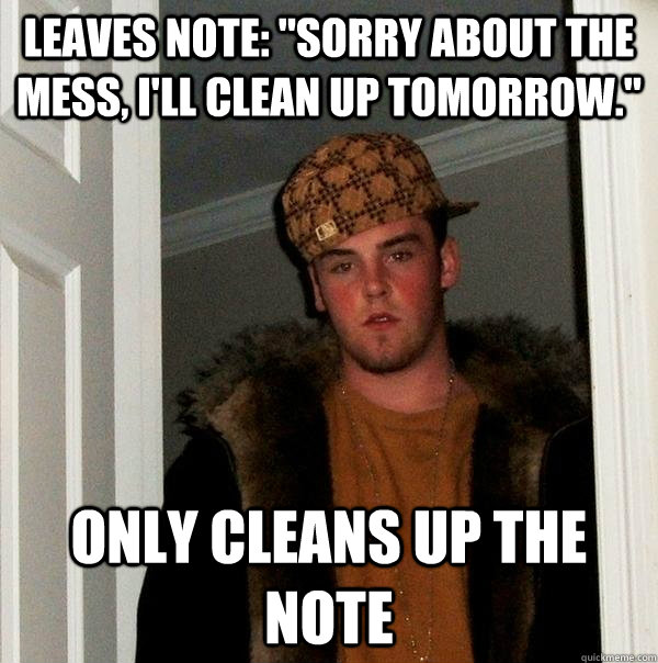 Leaves note: 