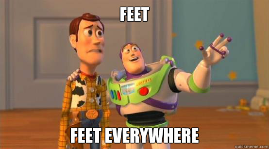 feet feet everywhere  Buzz Glitter
