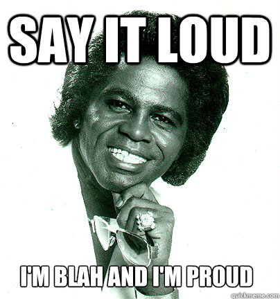 SAY IT LOUD I'M BLAH AND I'M PROUD  Rick Santorum