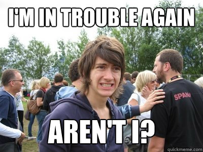 I'm in trouble again aren't i?  Awkward Alex Turner 2