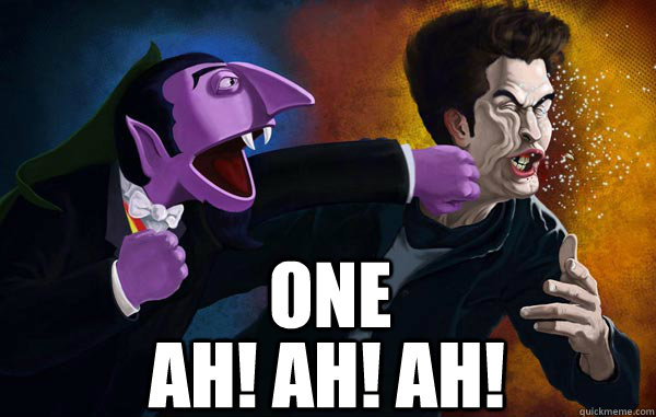 One Ah! ah! AH!  count dracula Punch