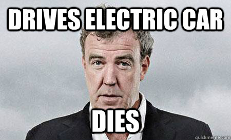 Drives electric car Dies  
