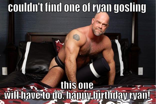 COULDN'T FIND ONE OF RYAN GOSLING THIS ONE WILL HAVE TO DO. HAPPY BIRTHDAY RYAN! Gorilla Man