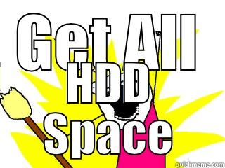 GET ALL HDD SPACE All The Things