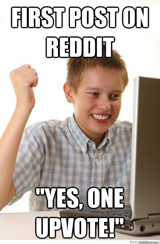 First post on reddit 