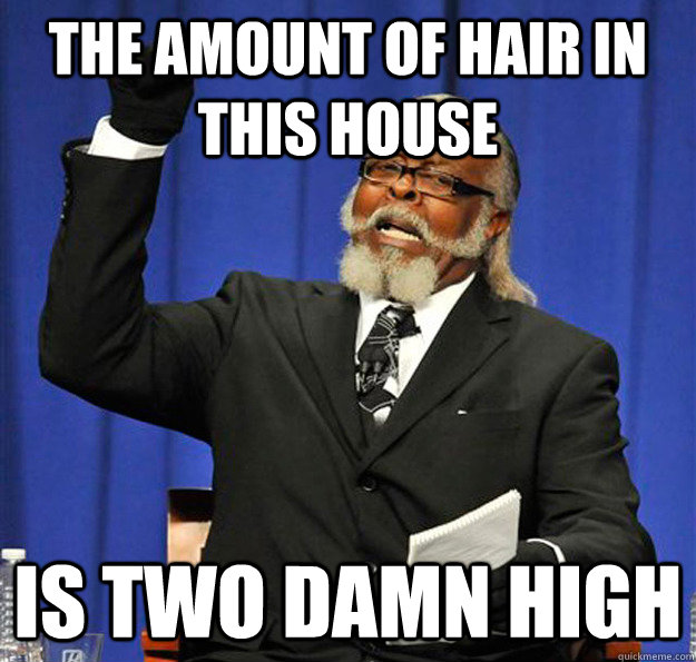 The amount of hair in this house Is two damn high  Jimmy McMillan