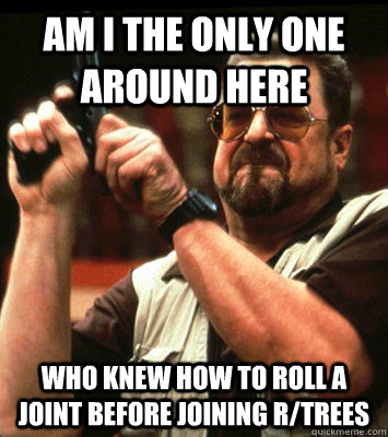 AM I THE ONLY ONE AROUND HERE  who knew how to roll a joint before joining r/trees - AM I THE ONLY ONE AROUND HERE  who knew how to roll a joint before joining r/trees  Misc