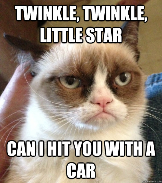 twinkle, twinkle, little star can i hit you with a car - twinkle, twinkle, little star can i hit you with a car  Misc