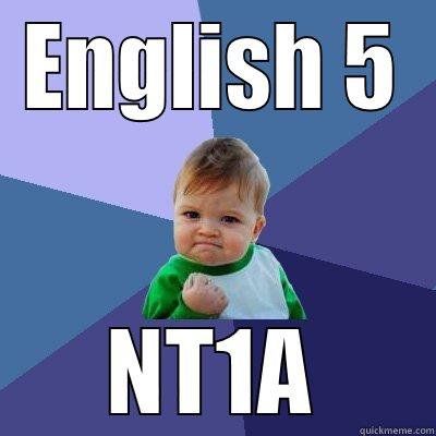 ENGLISH 5 NT1A Success Kid