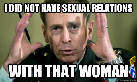 i did not have sexual relations with that woman  