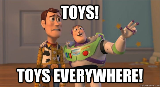 TOYS! TOYS EVERYWHERE!  Toy Story Everywhere