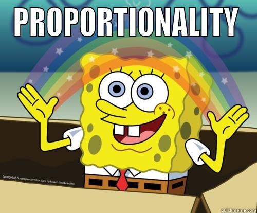Proportionality man! - PROPORTIONALITY  Spongebob rainbow