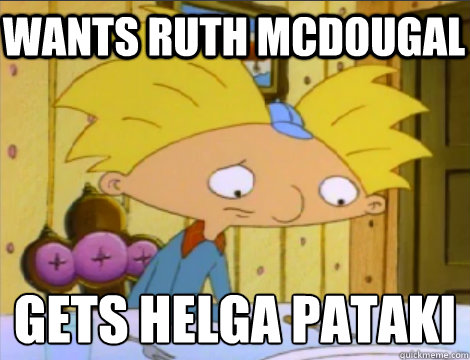 wants Ruth McDougal gets Helga Pataki  