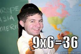 maff teach -               9X6=36 Misc