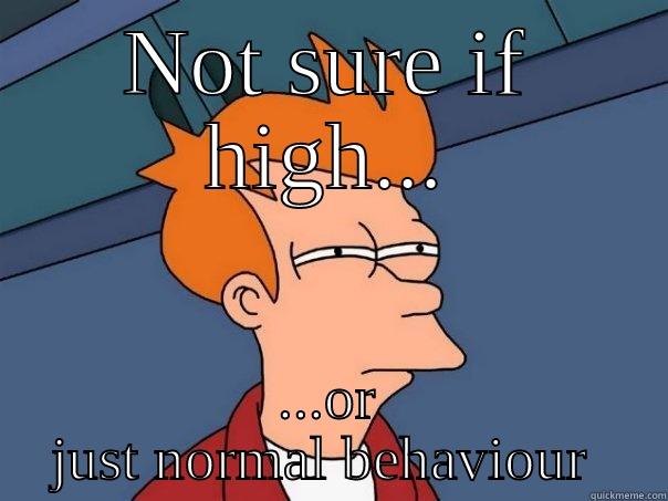 NOT SURE IF HIGH... ...OR JUST NORMAL BEHAVIOUR  Futurama Fry
