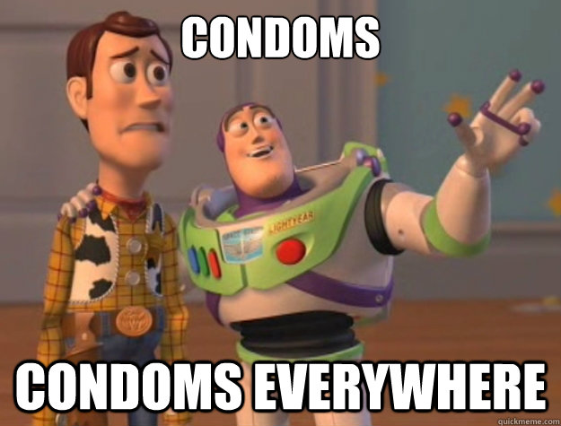 Condoms Condoms Everywhere - Condoms Condoms Everywhere  Sunburns Everywhere