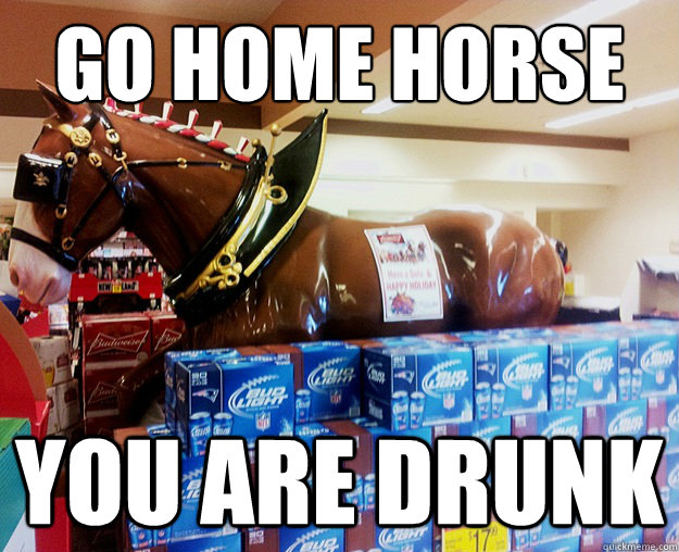 Go Home horse you are drunk Misc quickmeme