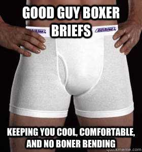 Good guy boxer briefs Keeping you cool, comfortable, and no boner bending - Good guy boxer briefs Keeping you cool, comfortable, and no boner bending  Good guy boxer briefs