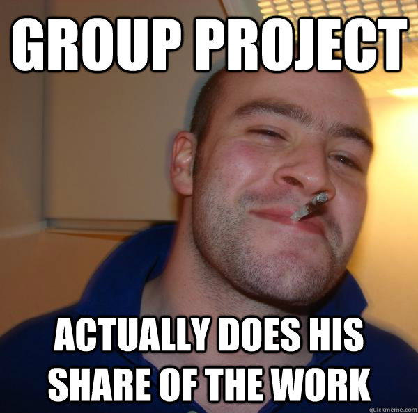 group project actually does his share of the work - group project actually does his share of the work  Misc