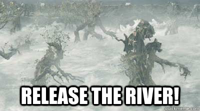  Release the river!  Bathroom Break
