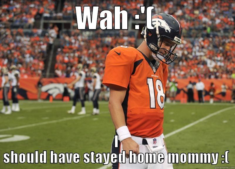 wah wah wah :( :( :(  - WAH :'( I SHOULD HAVE STAYED HOME MOMMY :( Misc