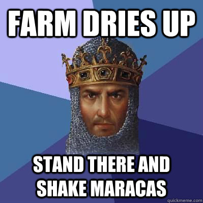 FARM DRIES UP STAND THERE AND SHAKE MARACAS  