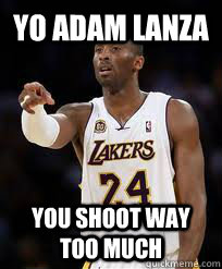 Yo Adam Lanza  You shoot way too much  