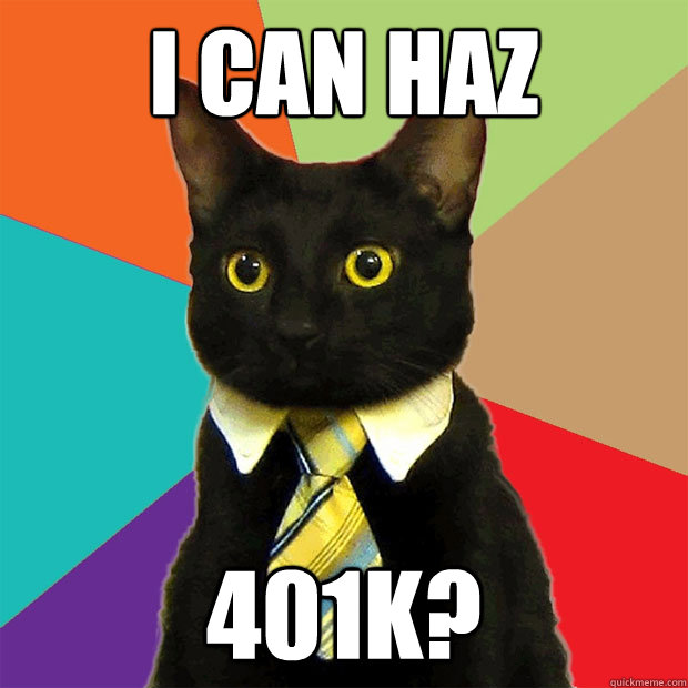 I can haz 401k?  Business Cat