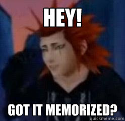 HEY! got it memorized? - HEY! got it memorized?  Axel