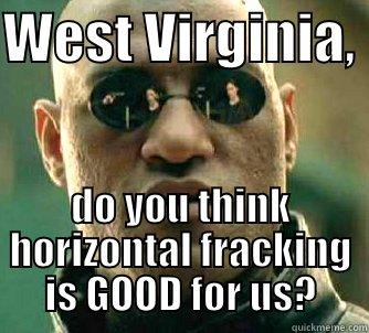 WEST VIRGINIA,  DO YOU THINK HORIZONTAL FRACKING IS GOOD FOR US? Matrix Morpheus
