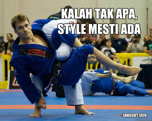 Kalah tak apa, 
style mesti ada - Janggut Jojo  Ridiculously Photogenic Jiu Jitsu Guy
