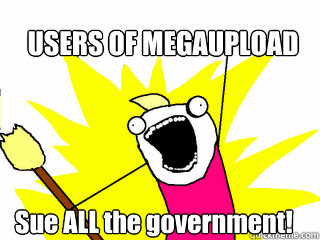 USERS OF MEGAUPLOAD Sue ALL the government!  All The Things