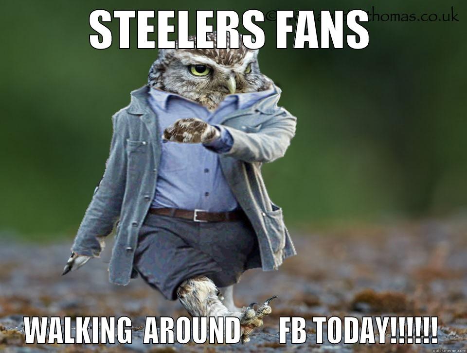 STEELERS FANS WALKING  AROUND       FB TODAY!!!!!! Misc