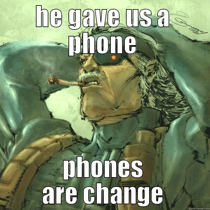 old snake obama phone meme - HE GAVE US A PHONE PHONES ARE CHANGE Misc