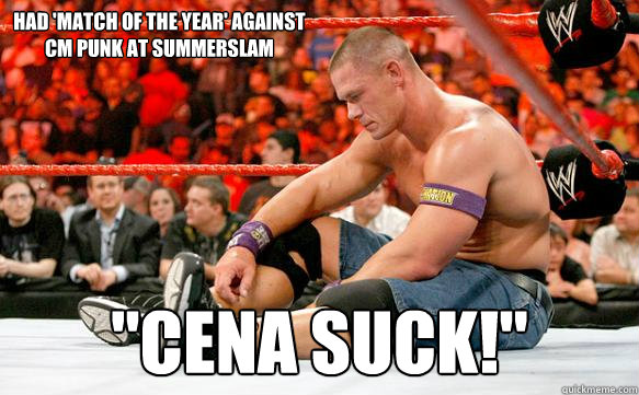 had 'match of the year' against CM punk at summerslam 