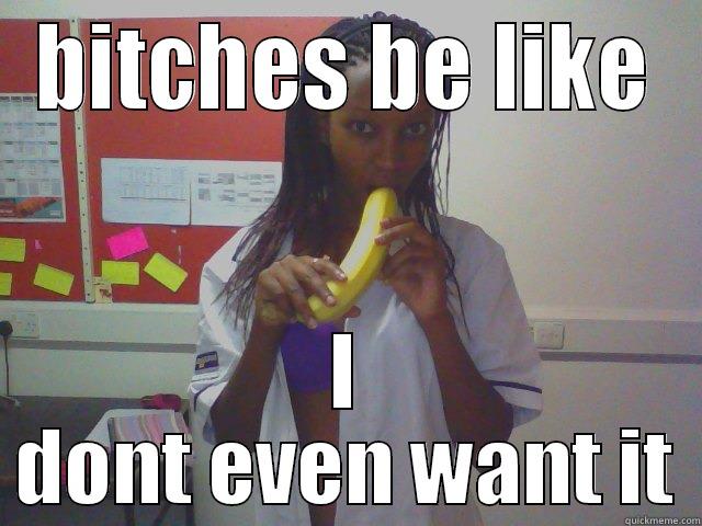 BITCHES BE LIKE I DONT EVEN WANT IT Misc