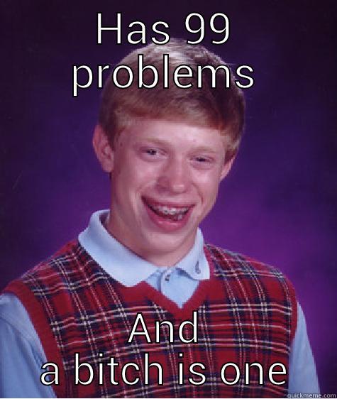HAS 99 PROBLEMS AND A BITCH IS ONE Bad Luck Brian