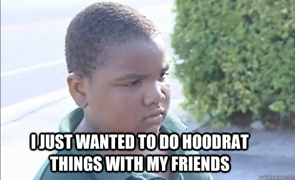 I just wanted to do hoodrat things with my friends - I just wanted to do hoodrat things with my friends  Latarian