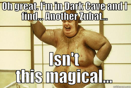 OH GREAT. I'M IN DARK CAVE AND I FIND... ANOTHER ZUBAT... ISN'T THIS MAGICAL... Misc