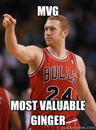 MVG Most valuable ginger - MVG Most valuable ginger  Brian Scalabrine